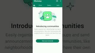 WhatsApp new community update