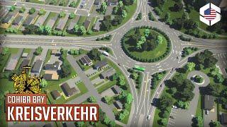 Erste Straßenbahn-Linie & Buslinien + großer Kreisverkehr in Cities Skylines 2! | Cohiba Bay 04