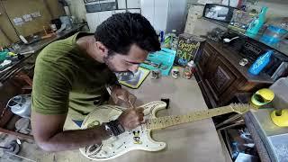 Pinstriping Guitar Custom por Master Aerografia - Leo Rota