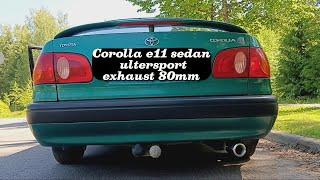 Corolla e11 4AFE 1.6 sedan Ultersport exhaust (80mm tip)