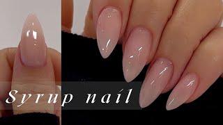 Neat syrup nail | Self nail | Self extension | Polygel extension | Tip extension