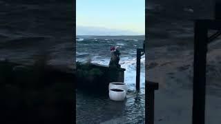 High Tide & Windstorm Hit Burien's Three Tree Point @ SW 172nd Street on 12/18/24