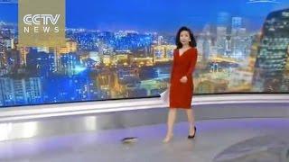 CCTVNEWS anchor's spontaneity wins praises