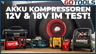 Kompressor-Power auch mit Akku? Neuheiten wie Milwaukee, DeWalt, Makita & Metabo | inkl. Verlosung