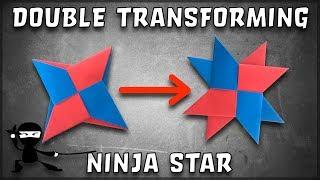 How To Make a Transforming Double Origami Ninja Star! (Really Cool!)