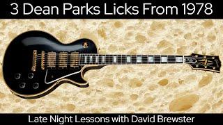 3 Dean Parks Licks From 1978