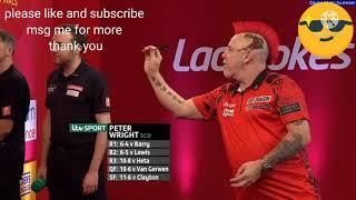 Peter Wright throw and release 2021