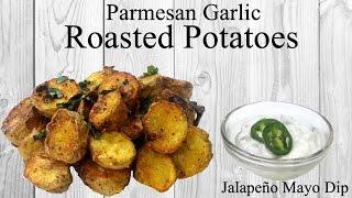 Parmesan Garlic Roasted Potatoes | Roasted Potatoes | Garlic Infused Oil | Simply yummylicious