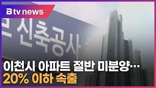 이천 신축 아파트 절반 미분양...분양률 20% 이하 속출