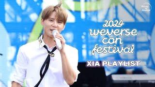  2024 위버스콘 XIA 전곡 플레이리스트  청량미 넘치는 자연광 김준수 여기 있어요 ️ | 2024 Weverse Con Festival