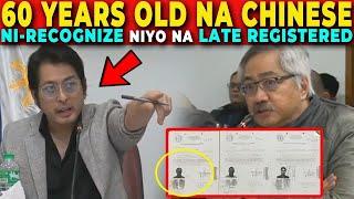  GRABE ITO! 60 YEARS OLD na CHINESE ni-RECOGNIZE niyo na LATE REGISTERED - CONG. DAN FERNANDEZ