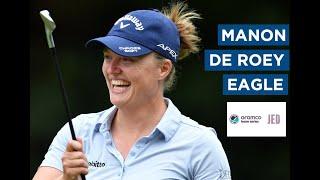 Manon De Roey with an OUTRAGEOUS eagle on the last 