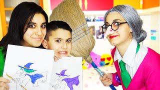 SCARY TEACHER CREDE DI ESSERE LA BEFANA!! - 3 MARKER CHALLENGE *Epifania Edition*