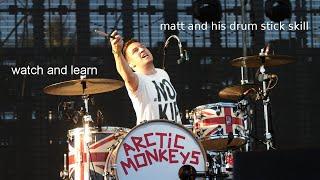 matt helders and his drum sticks
