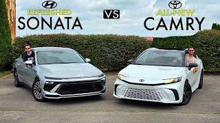 NEW SEDAN RIVALS! -- 2025 Toyota Camry XSE vs. Hyundai Sonata Limited: Comparison