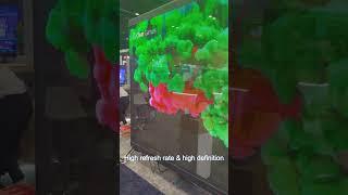 High refresh rate Transparent LED banner for exhibition #nseled #nseledcloud