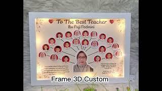 Frame 3D Untuk Guru tercinta Popup Balon -  Dryput