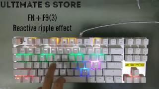 Zero Mechanical Keyboard- Review & Test Led Lighting modes ducky