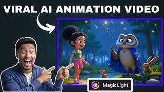 This AI Tools Creates VIRAL Animation Videos in MINUTES | Magic Light AI Tutorial