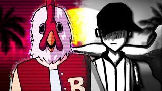 Jacket vs The Batter (Hotline Miami vs OFF). Snakebite Rap Battles