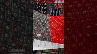 red with black cotton saree #cottonclothing #red #black