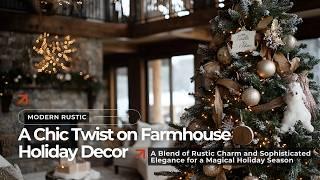 The Art of Rustic Glam: A Chic Twist on Farmhouse Holiday Decor