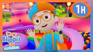 Blippi Explores Colors in Roblox: Let’s Learn Together!  | Blippi Plays Roblox! | Kids TV Shows