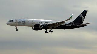 New Pacific Boeing 757-2B7 N628NP Arrives at Minneapolis- St. Paul (MSP) Int' Airport (Dog Park)