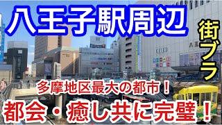 【癒し都会】東京都「八王子駅」周辺を散策！栄え方、癒し共にパーフェクトでした！