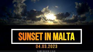 Sunset in Malta: Daily Time Lapse Challenge 04.03.2023