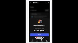 TonxDao mining Project launched | Dao mining | new mining | Dao airdrop | TONxDAO Quiz Answers