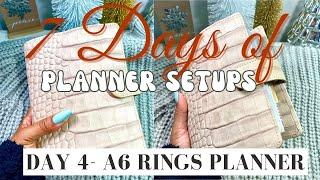 A6 Rings Planner Setup | VDS STARDUST CROCO | 7 Days of Planner Setups Day 4