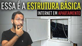 ESTRUTURA BÁSICA PARA INTERNET EM APARTAMENTO | CABEAMENTO ESTRUTURADO