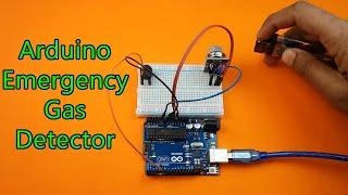 Make an Emergency Gas Leakage Detector using only Arduino and MQ-2 Gas Detector Sensor