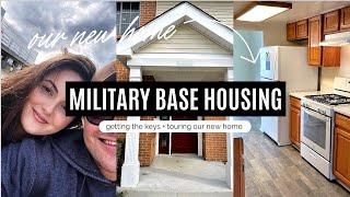 WE HAVE A HOUSE!! | Empty Military Base Housing Tour (military wife pcs moving vlogs)