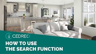 The New Cedreo: How to Use the Search Function