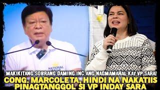 CONG. MARCOLETA, PINAGTANGGOL SI VP SARA LABAN SA MGA POLlTIK0NG NAGPAPAGULO SA BANSA!