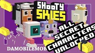  Shooty Skies Mighty Games Group Update | ALL SECRET CHARACTERS Unlocked (December 2017)