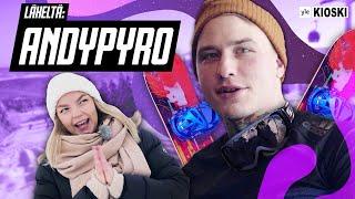 "Luetko sä Ylilaudan kommentteja?" | AndyPyro laskettelumäessä 