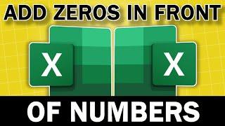 How To Add Zeros In Front Of Numbers In Excel