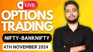 LIVE TRADING NIFTY OPTIONS | 04/11/2024 | NIFTY LIVE | BANKNIFTY LIVE | #nifty50  #livetrading