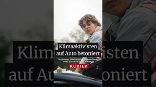 Klimaaktivist:innen ketteten sich an #Auto #letztegeneration #wien #news #nachrichten #protest