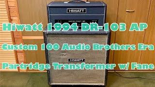 Hiwatt 1994 DR-103 AP Custom 100 [Audio Brothers Era] Partridge Transformer w/Fane Speaker