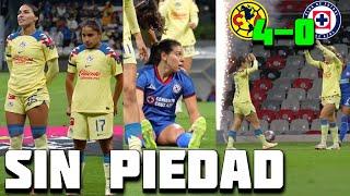 GOLEADA Aulcrema: El COLOR América vs Cruz Azul Femenil