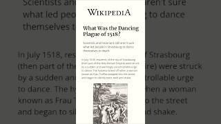 The dancing plague! Unsolved mystery  #shorts #facts #foryou