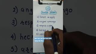 English Jumble words Practice #english #shorts #youtubeshorts #short #ytshorts #englishgrammar
