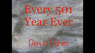 Every Levi's 501 Jean Year Model by LVC