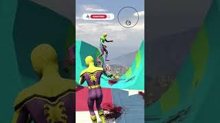 Spiderman GTA V Raygun Trevor avengers hulk iron man #shorts