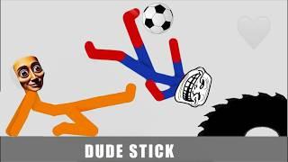 Real Football vs Stickman | Stickman Dismounting funny moments | Best Falls