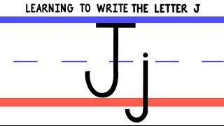 Write the Letter J - ABC Writing for Kids - Alphabet Handwriting by 123ABCtv